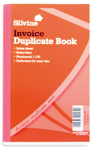 Silvine Dup Book 8.3x5 Invoice 611 - 6 Pack