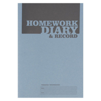 Silvine Homework Diary A5 Blue Ex204