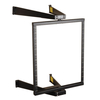 SmartRack 12U Flat-Pack Low-Profile Switch-Depth Wall-Mount Pivoting 2-Post Open Frame Rack