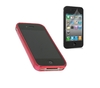 Solid Red Diamond HEX Twin Pack ProGel Skin Case LCD Screen Protector Apple iPhone 4