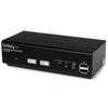 StarTech 2 Port USB VGA KVM Switch with DDM Fast Switching Technology and Cables