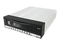StarTech 3.5" SATA SAS Removable Hard Drive Mobile Rack for 5.25" Bay Black