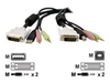 Startech 4-IN-1 USB Dual Link DVI-D KVM Switch Cable with Audio and Microphone