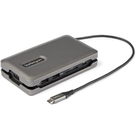 Startech USB-C Multiport Adapter - USB C to 4K 60Hz HDMI 2.0 - 2-Port 10Gbps USB Hub - 100W Power Delivery Pass-through - GbE - SD/MicroSD - USB Type-C Mini Dock - 10" Cable