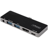 Startech USB-C Multiport Adapter - USB-C to 4K 60Hz HDMI 2.0,  100W Power Delivery Pass-Through Charging,  3-Port USB 3.0 Hub,  Audio - USB-C Mini Dock - Portable USB Type-C Travel Dock