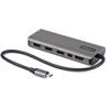 Startech USB-C Multiport Adapter - USB-C to HDMI or Mini DisplayPort 4K 60Hz,  100W Power Delivery Pass-Through,  4-Port 10Gbps USB Hub - USB Type-C Mini Dock - w/ 12" Attached Cable