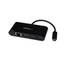 StarTech USB-C to Ethernet Adapter with 3-Port USB 3.0 Hub