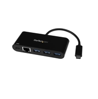 StarTech USB-C to Ethernet Adapter with 3-Port USB 3.0 Hub