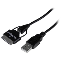 StarTech.com (0.65m 2 feet) Samsung Galaxy Tab Dock Connector or Micro USB to USB Combo Cable