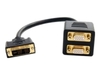 StarTech.com 1 ft / 30cm DVI to Dual VGA Y Splitter Cable - DVI-I Analog to Dual VGA,  1x DVI-I (M),  2x VGA (F)
