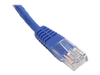 StarTech.com 1 ft Cat5e Blue Molded RJ45 UTP Cat 5e Patch Cable - 1ft Patch Cord - 1ft Molded Patch Cable