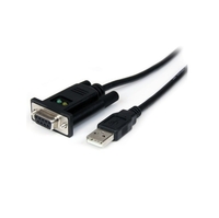 StarTech.com 1 Port USB to Serial RS232 Adapter - FTDI - USB to RS232 Cable