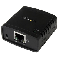 StarTech.com 10/100Mbps Ethernet to USB 2.0 Network Print Server - Windows 10 - LPR - LAN USB Print Server Adapter