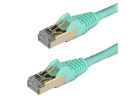 StarTech.com 1.5 m CAT6a Cable Aqua - RJ45 Ethernet Cable - Snagless - CAT6a STP Cord - Copper Wire - 10Gb - patch cable - 1.5 m - aqua