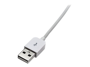 StarTech.com 1m (3 ft) Left Angle Apple 30-pin Dock Connector to USB Cable for iPhone iPod iPad with Stepped Connector
