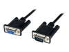 StarTech.com 1m Black DB9 RS232 Serial Null Modem Cable F/M
