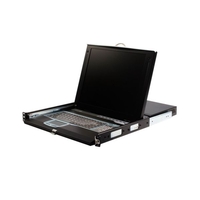 StarTech.com 1U 17" Rackmount LCD Console with Integrated 16 Port IP KVM Switch