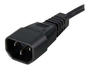 StarTech.com 2 ft Standard Computer Power Cord Extension - C14 to C13 - 2ft computer power Extension cord