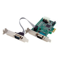 StarTech.com 2 Port Low Profile Native RS232 PCI Express Serial Card with 16550 UART