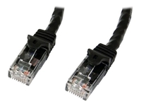StarTech.com 2m Black Gigabit Snagless RJ45 UTP Cat6 Patch Cable - 2 m Patch Cord - 2m Cat 6 Patch Cable