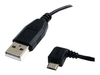 Startech.com 3 ft Micro USB Cable - A to Left Angle Micro B