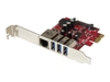 StarTech.com 3-Port PCI Express USB 3.0 Card + Gigabit Ethernet