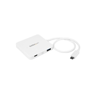 StarTech.com 3-Port USB-C Hub with Power Delivery White