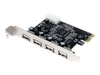 StarTech.com 4 Independent Port PCI Express USB 2.0 Adapter Card
