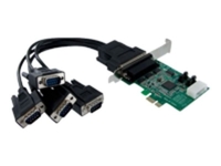 StarTech.com 4 Port Native PCI Express RS232 Serial Adapter Card with 16950 UART - PCIe RS232 Serial Card