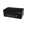 Startech.com 4 Port Triple Monitor Dvi Usb Kvm Switch With Audio & Usb 2.0 Hub