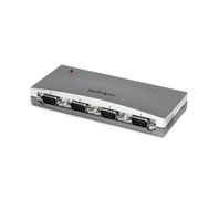 StarTech.com 4 Port USB to RS232 Serial DB9 Adapter Hub