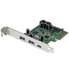 Startech.com 5-Port USB 3.1 (10Gbps) Combo Card - 1x USB-C,  2x USB-A + 2x IDC (5Gbps) - PCIe