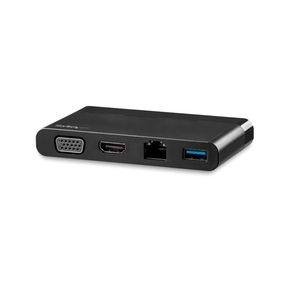 StarTech.com Black USB-C Multiport Adapter with HDMI and VGA