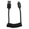 StarTech.com Coiled Black Apple Lightning to USB Cable for iPhone iPod iPad