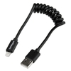 StarTech.com Coiled Black Apple Lightning to USB Cable for iPhone iPod iPad