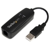 StarTech.com External V.92 56K USB Fax Modem - Hardware Based Dial up Data Modem