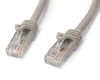 StarTech.com Grey Gigabit Snagless RJ45 UTP Cat6 Patch Cable Patch Cord (3m)