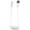 StarTech.com Lightning to USB cable - coiled - 0.3m (1ft),  white
