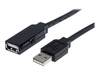 StarTech.com USB 2.0 Active Extension Cable - USB extension cable - 4 PIN USB Type A (M) - 4 PIN USB Type A (F) - 20 m (USB / Hi-Speed USB ) - active cable (signal regeneration) - black