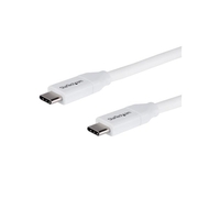 StarTech.com USB-C to USB-C Cable w/ 5A PD M/M White 2 m