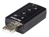 StarTech.com Virtual 7.1 USB Stereo Audio Adapter External Sound Card
