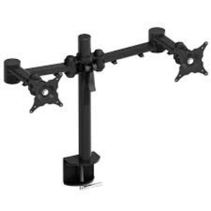 Stream dual desk mount for screens up to 23" diagonal max weight 40