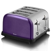Swan 4 Slice Plum Metallic Toaster ST1610plun