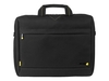 Techair 14.1 Slim Line Top Loader With Documents Compartment And Shoulder Strap In Black - Tan1204v2