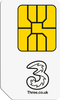 Three Pay As You Go Data Standard Sim with 1GB Data