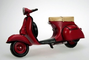 Tinplate JLM549M-R 1959 Vespa GS150 Scale 1:8 Red