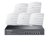 TP-Link Omada EAP225 V3 Radio Access Point With TL-SG1008PE 8-Port Gigabit PoE Switch