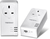 TRENDnet Powerline 1200 AV2 Adapter Kit with Built-in Outlet,  2 x TPL-421E Adapters,  Gigabit Port,  Plug and Play,  MIMO,  Beamforming