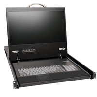 Tripp Lite NetCommander 16-Port Cat5 1U Rack Mount 1+1 User Console KVM Switch with 19
