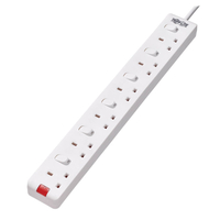 Tripp Lite PS6B35W - 6-Outlet Power Strip - British BS1363A Outlets